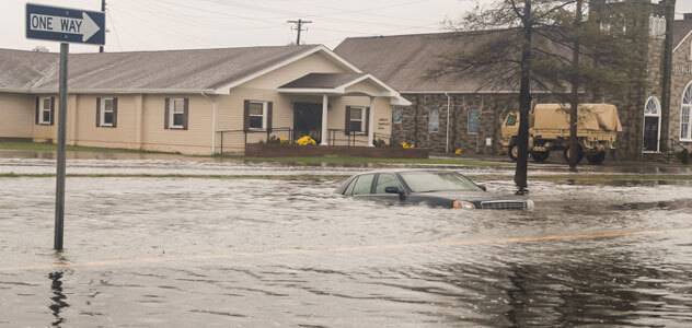 flooded street